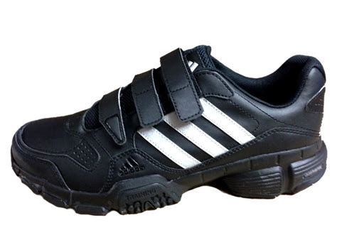 adidas lederturnschuhe mit klettverschluss für herren in schwarz|Adidas de sportschuhe.